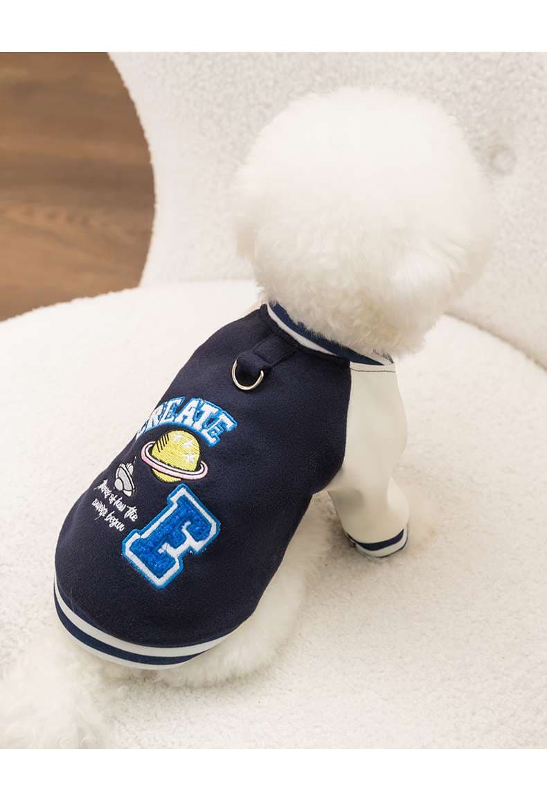 犬服 ふわもこ宇宙柄パーカー 小型犬用