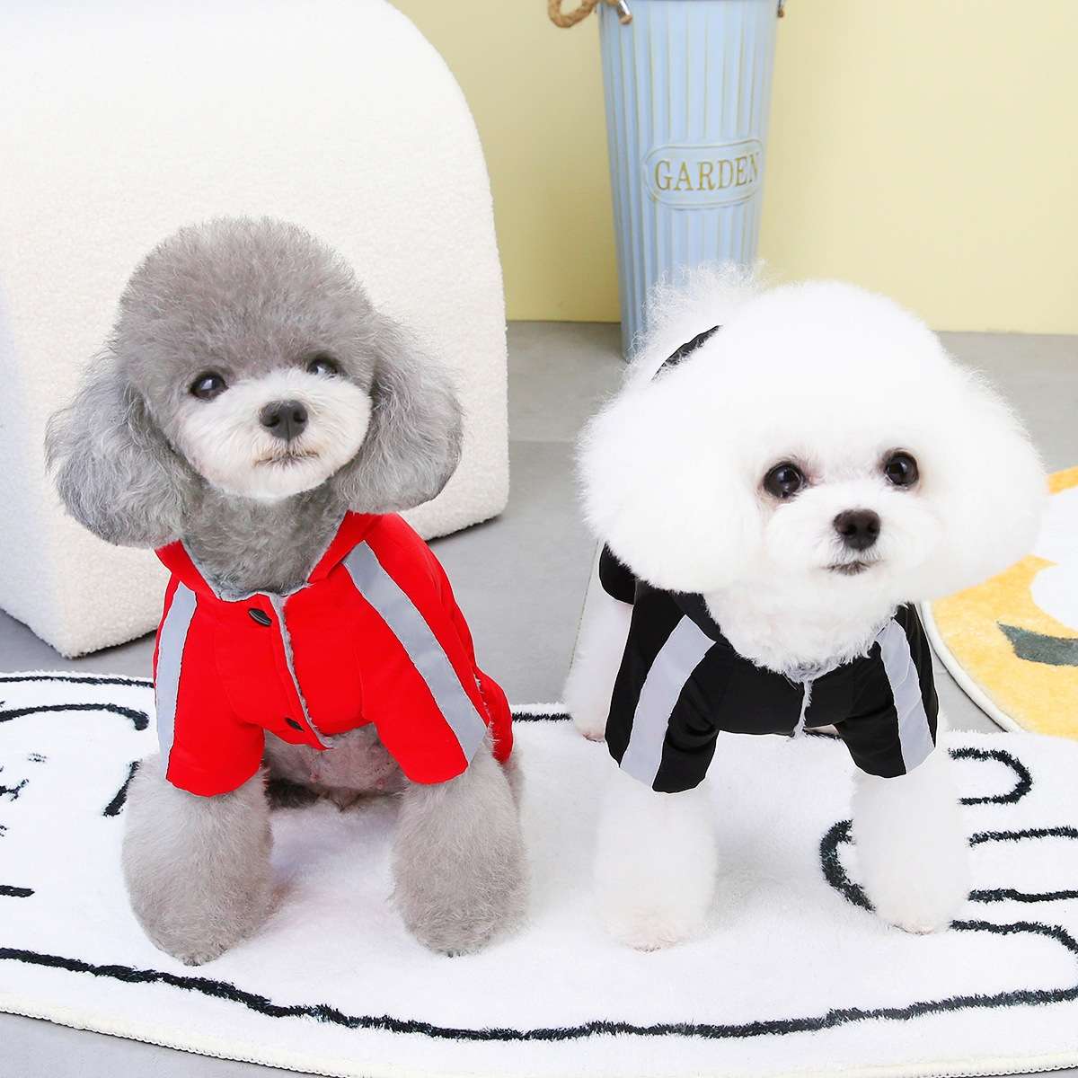 犬服 ふわもこ小型犬用防寒ジャケット