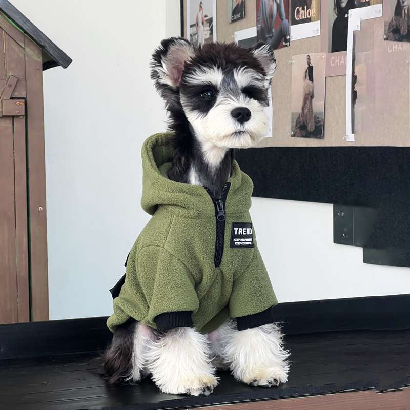 犬服 フリースパーカー犬用アウター