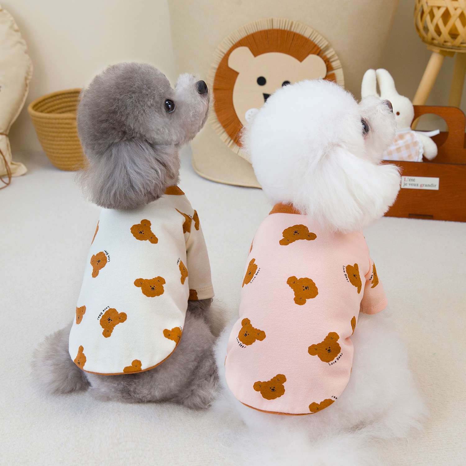 犬服 くまさんプリントTシャツ