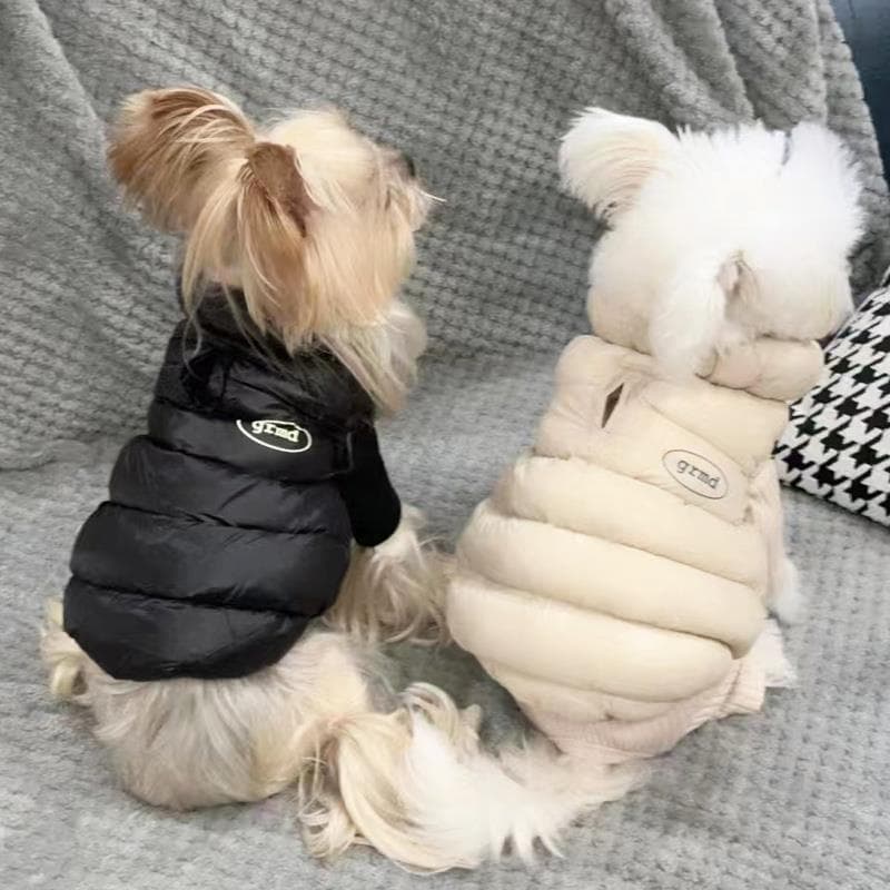 犬服 ふわもこ軽量ダウンコート