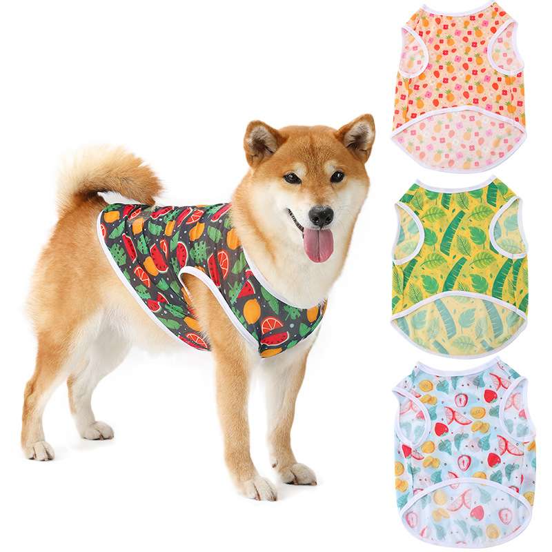 フルーツ柄タンクトップ夏用犬服