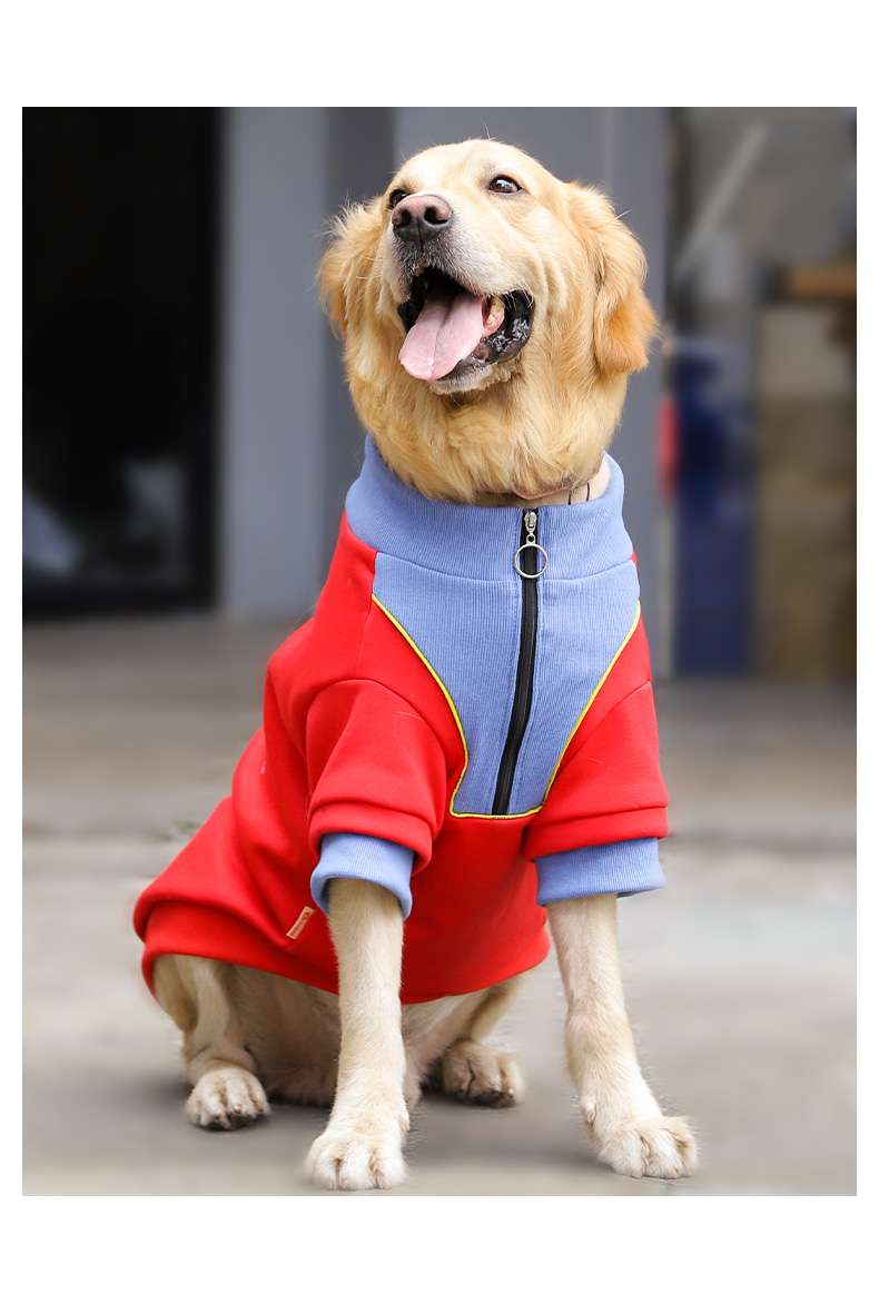 犬服 大型犬用ハッピーデー柄スポーツウェアTシャツ