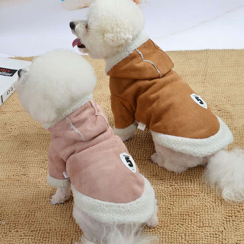 犬服 もこもこ暖か犬用ジャケット