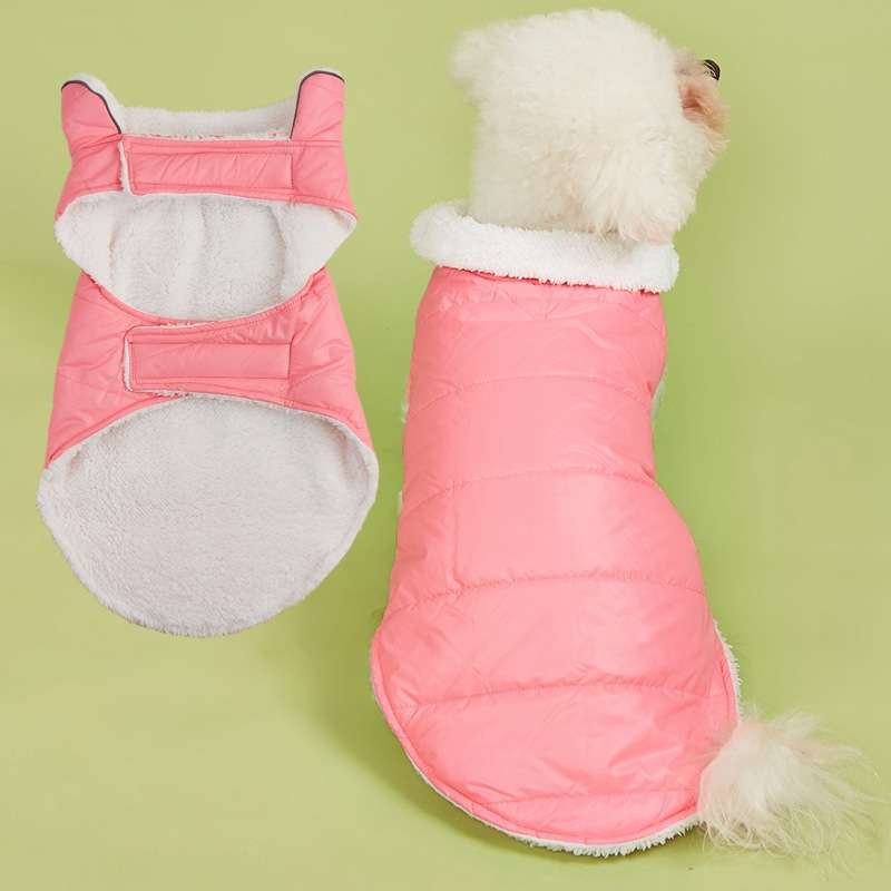犬服 ふわふわ防寒ベスト