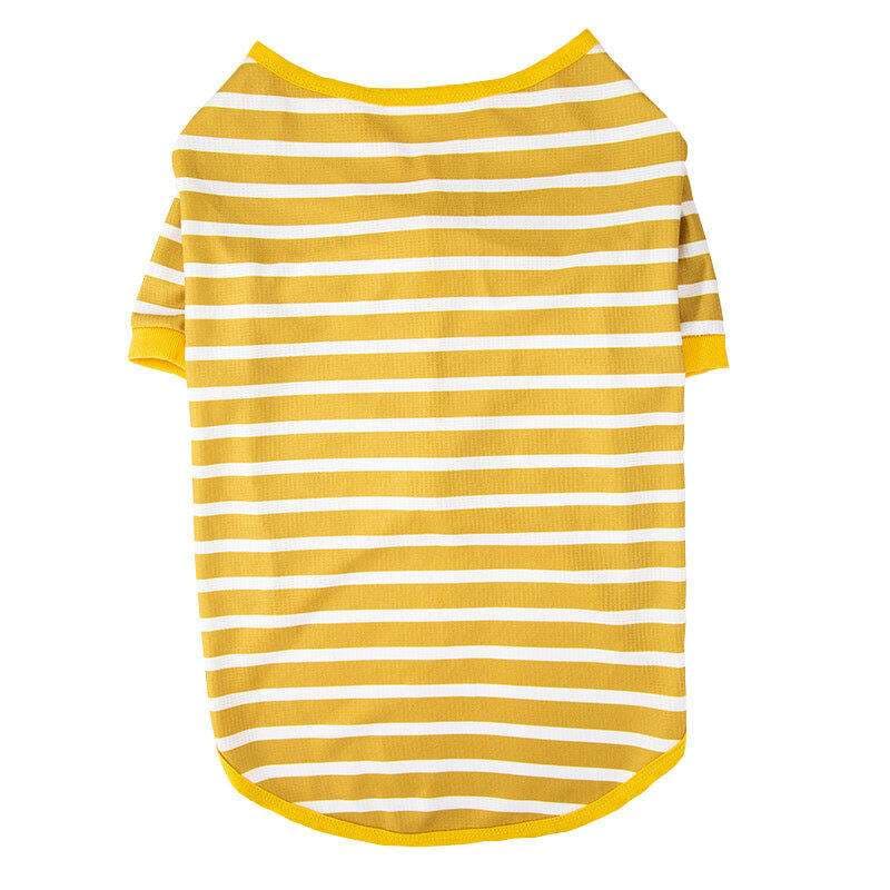 犬服 大型犬用シンプルボーダーTシャツ