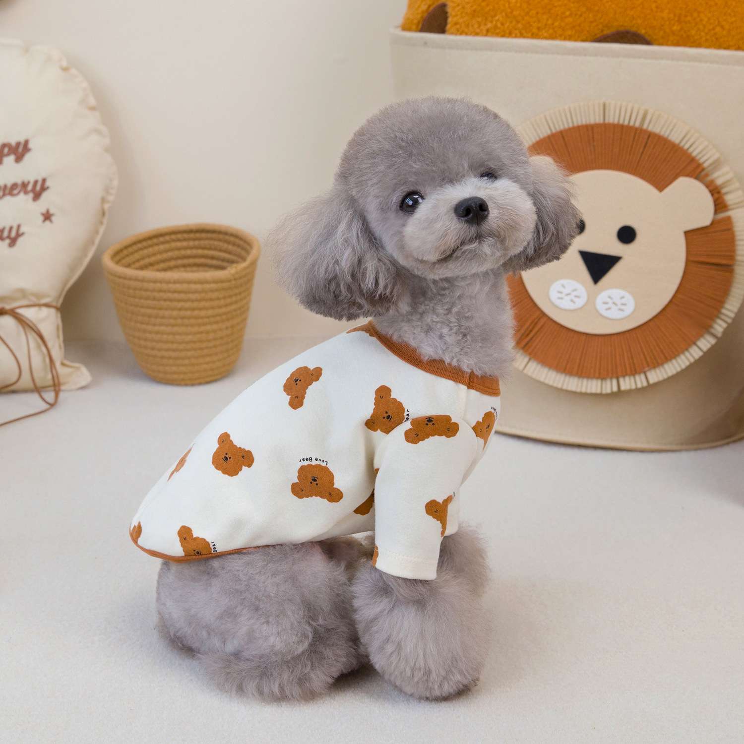 犬服 くまさんプリントTシャツ