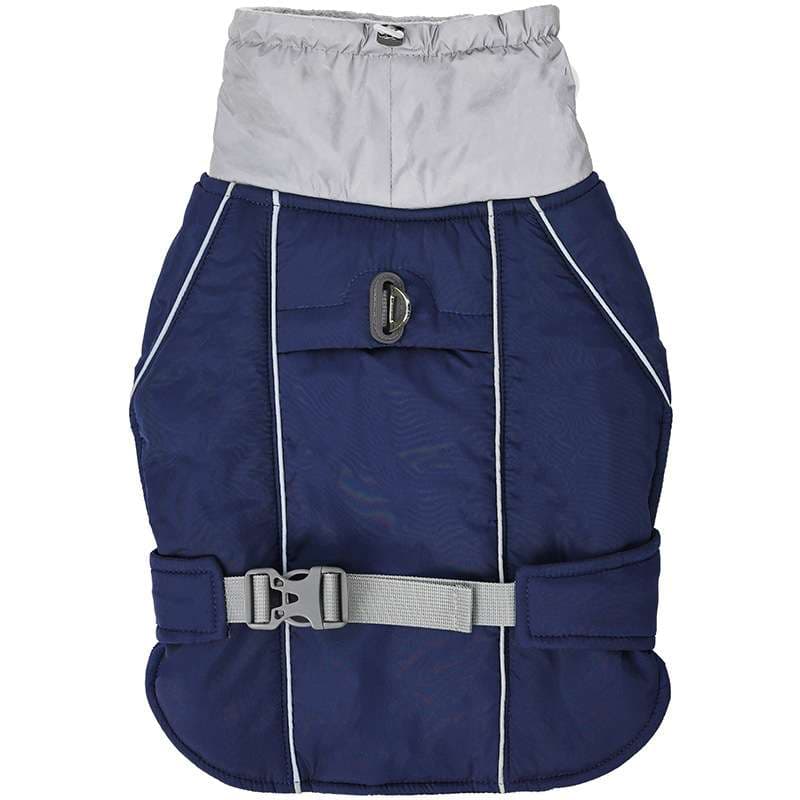 犬服 中型犬用防寒ベスト ハーネス一体型