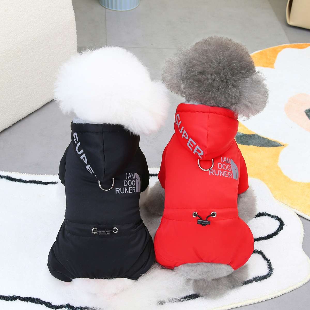 犬服 ふわもこ小型犬用防寒ジャケット