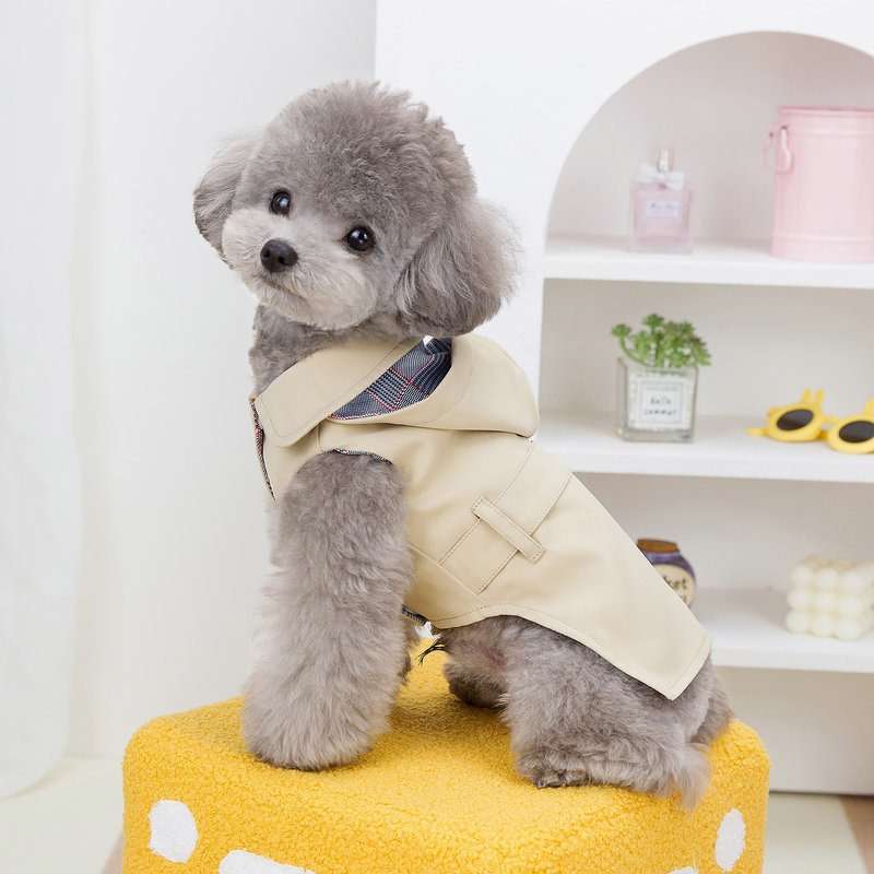 犬服 ペット用おでかけ便利レインコート