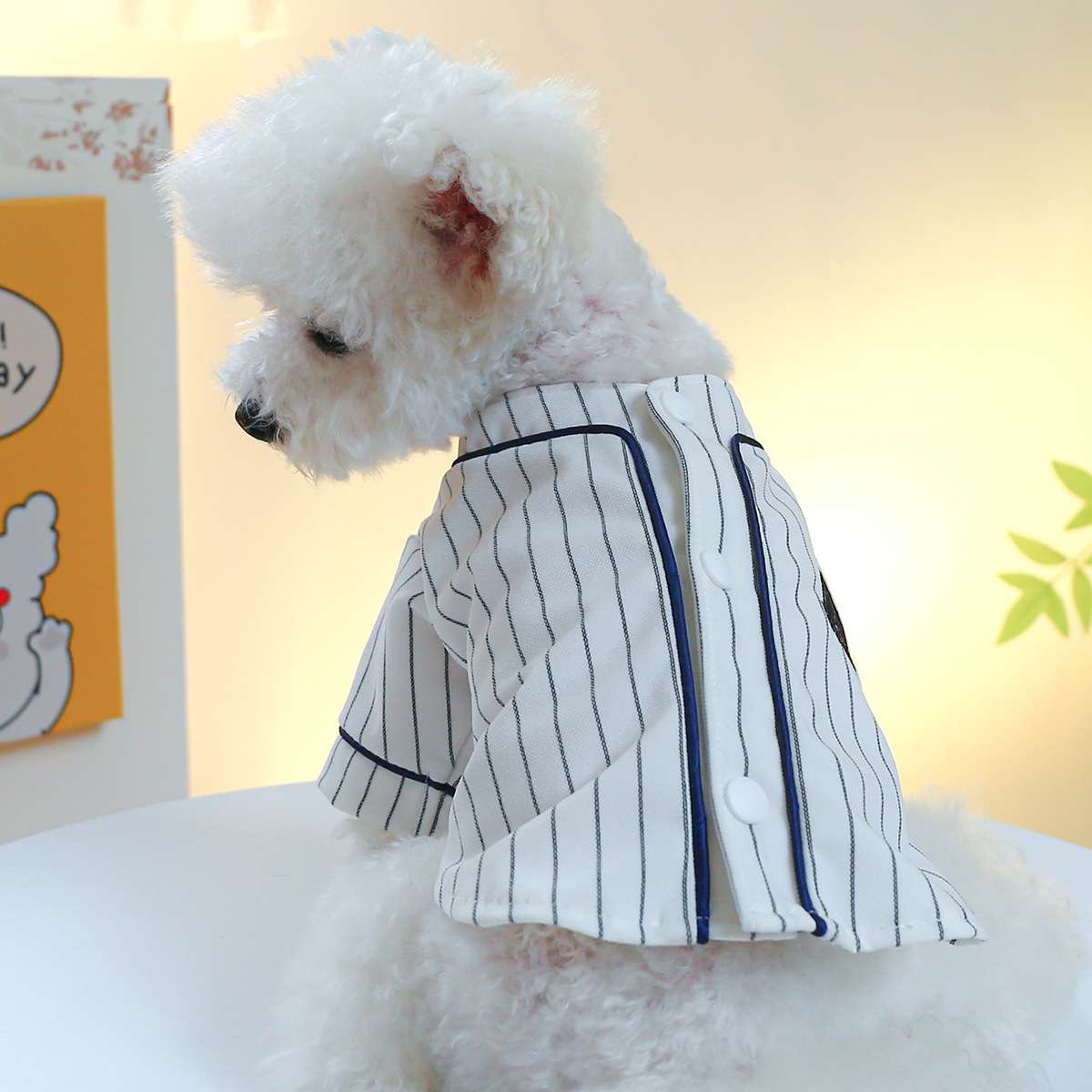 犬服 ふわもこワンちゃんの野球ユニフォーム