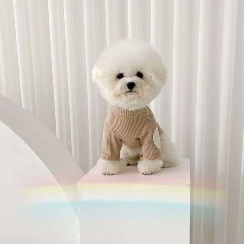 犬服 もこもこリブニット犬用セーター