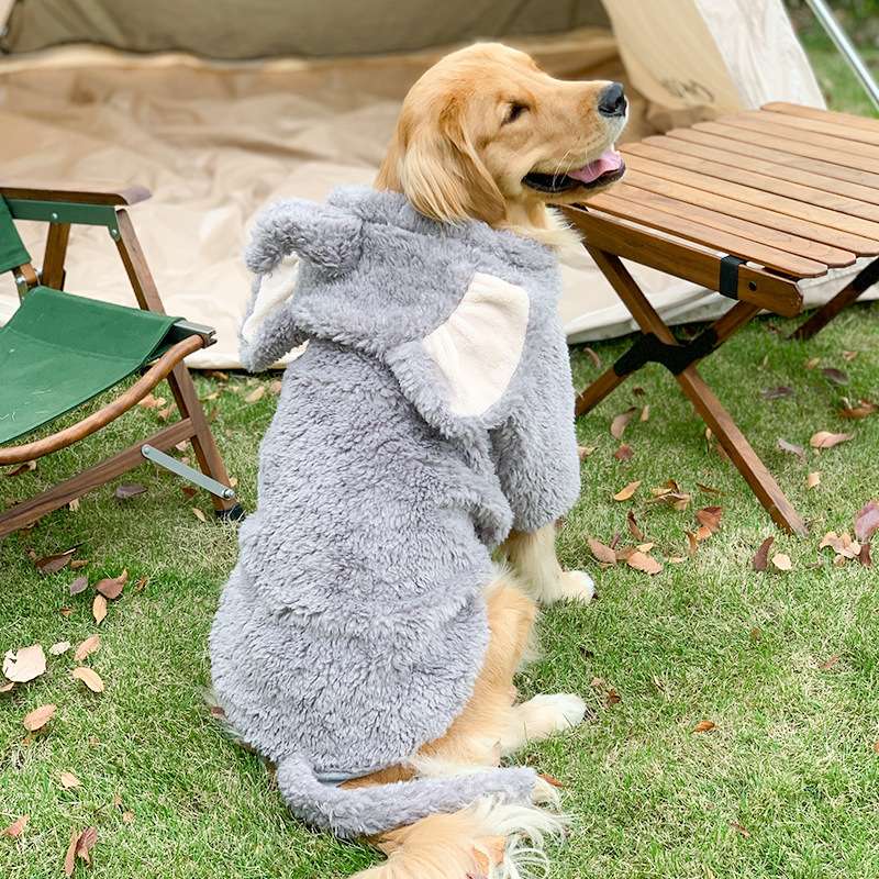 犬服 もこもこわんちゃんの変身パーカー