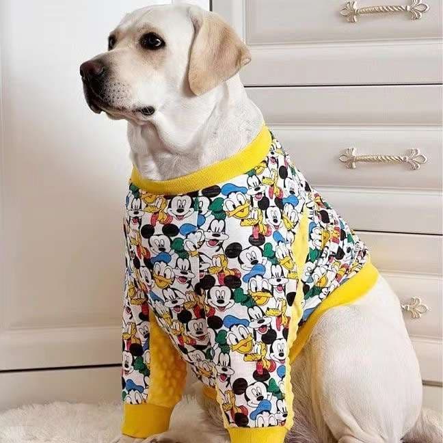 犬服 大型犬用キャラクター柄Tシャツ