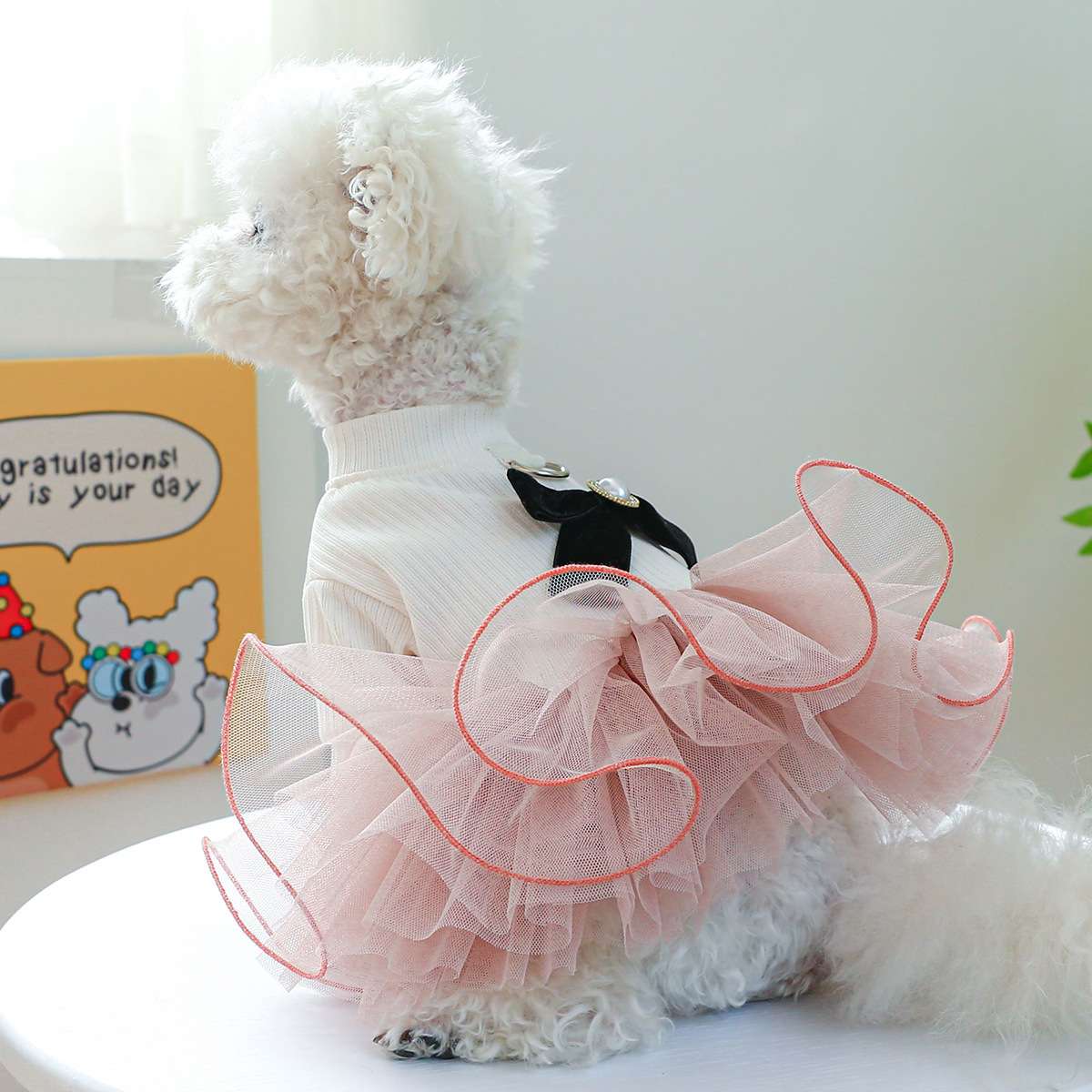 犬服 ふわふわチュチュワンピース