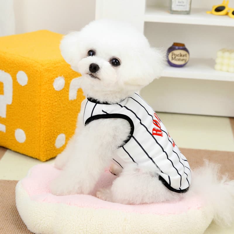 夏新作 犬服 野球風ユニフォーム タンクトップ ワンちゃん用