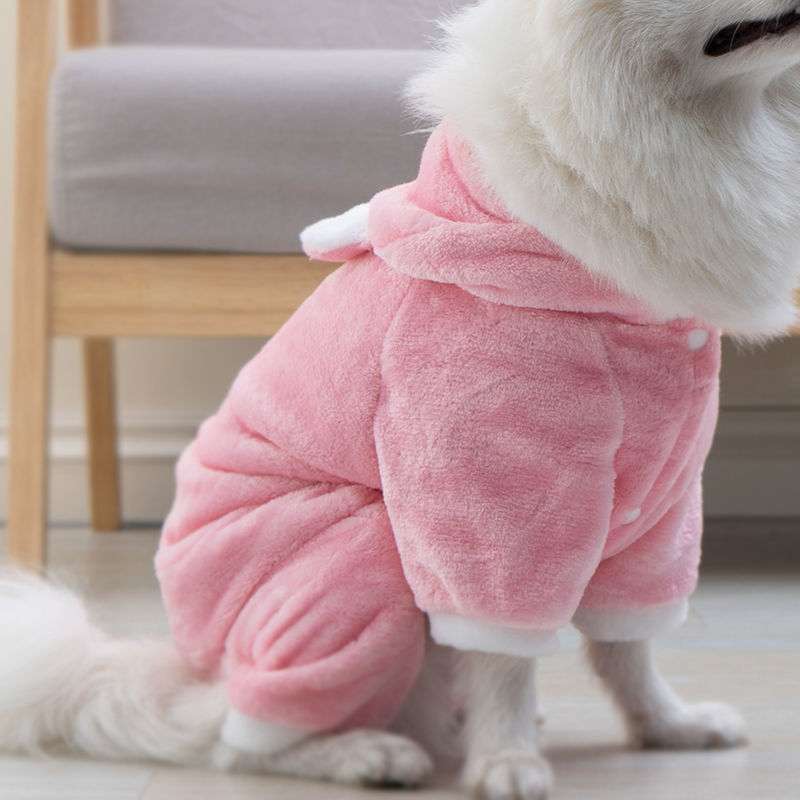 犬服 もこもこブタさん着ぐるみ