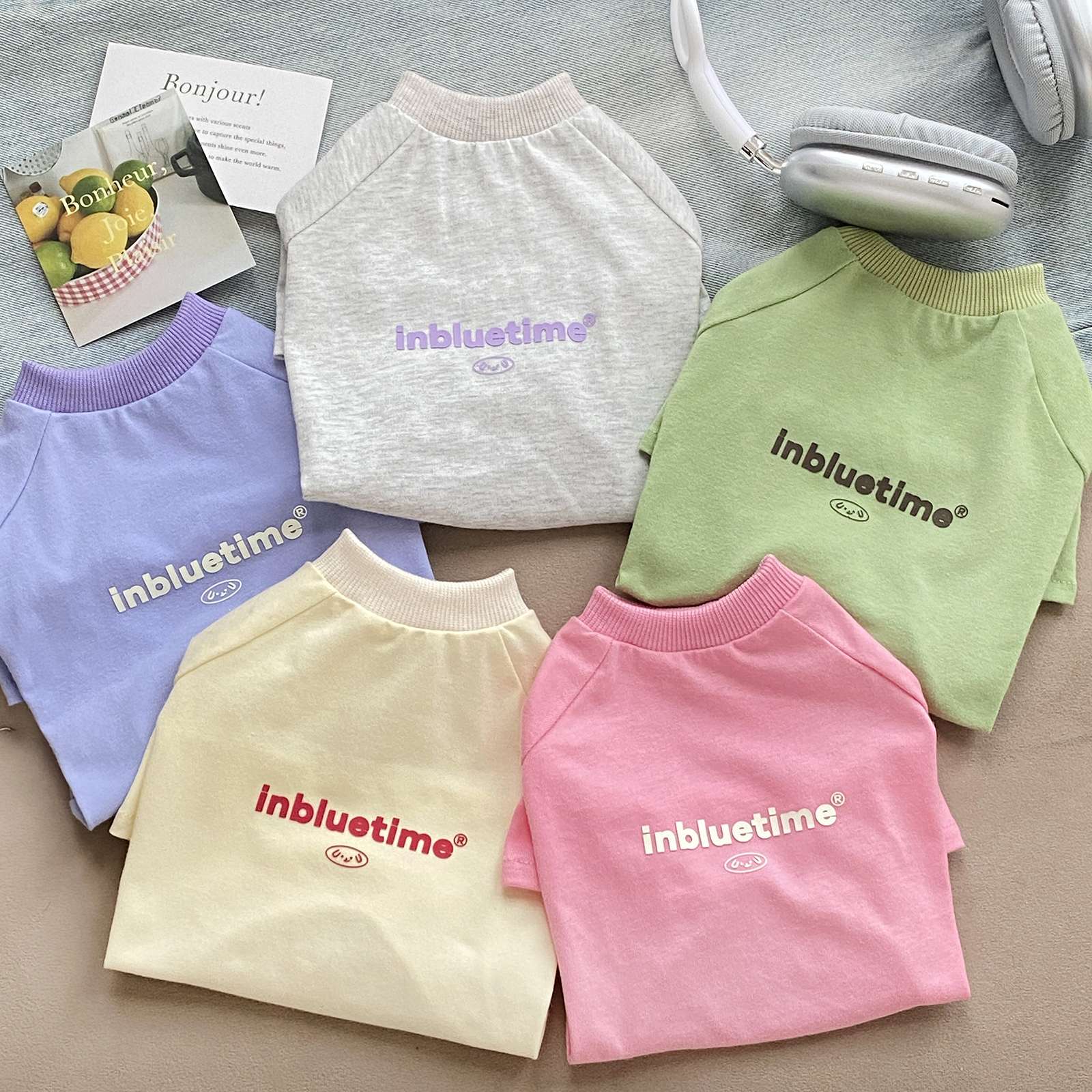犬服 大型犬用シンプルロゴ入りTシャツ