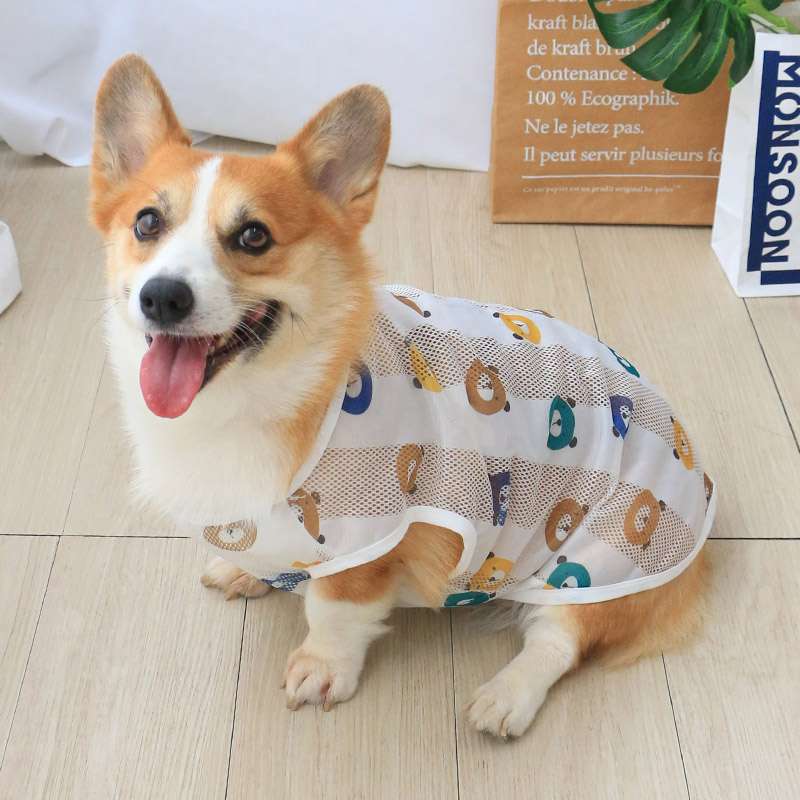 メッシュ素材の犬服