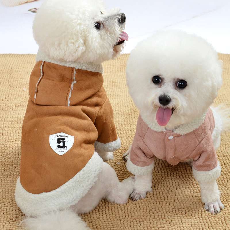 犬服 もこもこ暖か犬用ジャケット