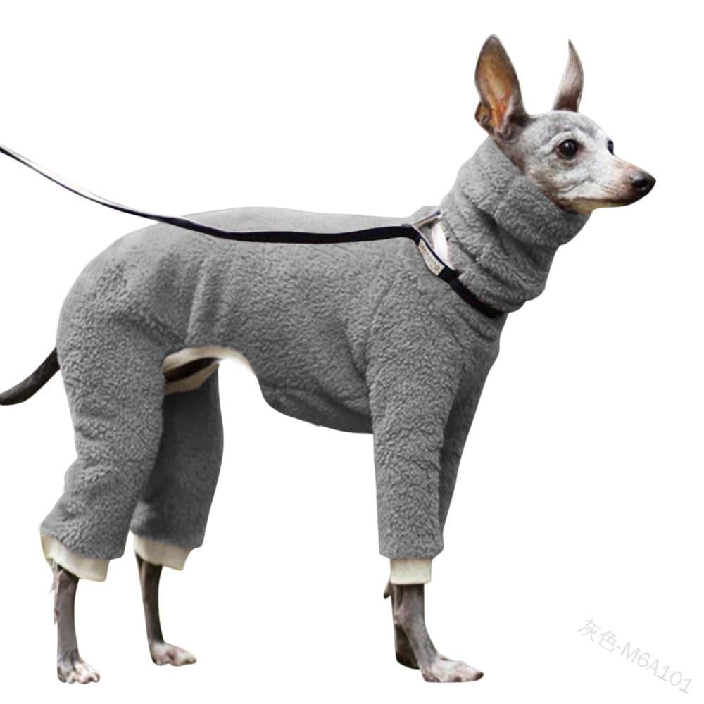 犬服 もこもこ全身防寒つなぎウェア