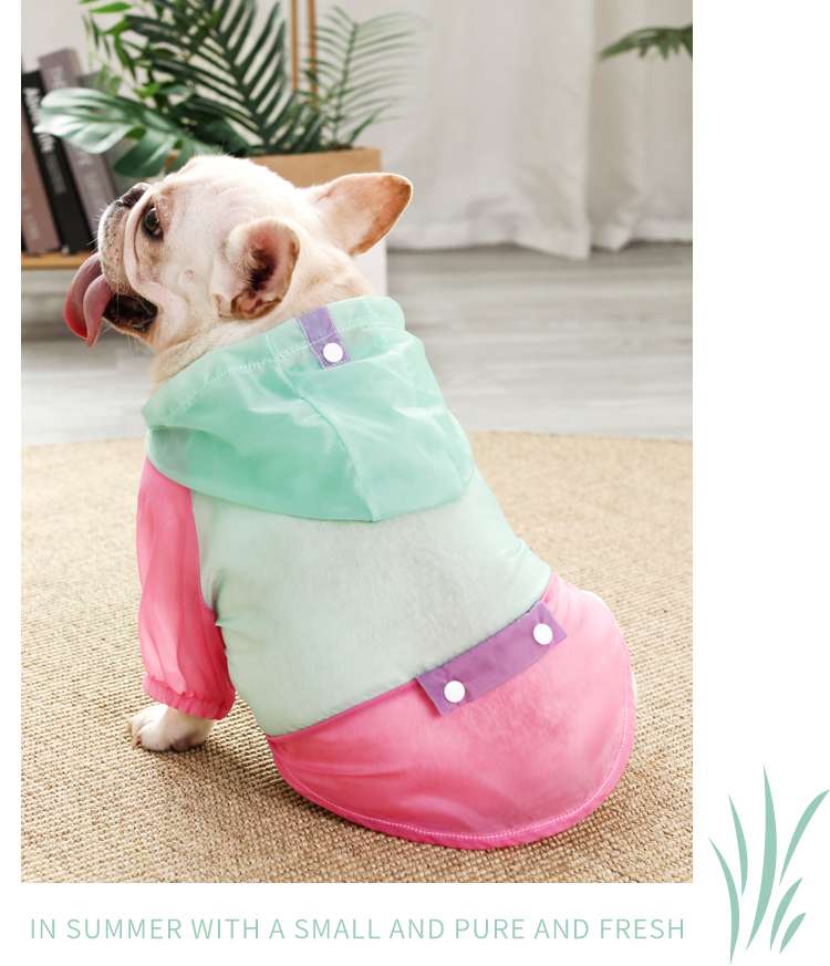 犬服 パステルカラーのパーカー