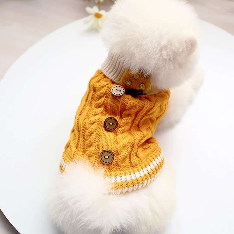 犬服 ふわもこ小型犬用ニットセーター