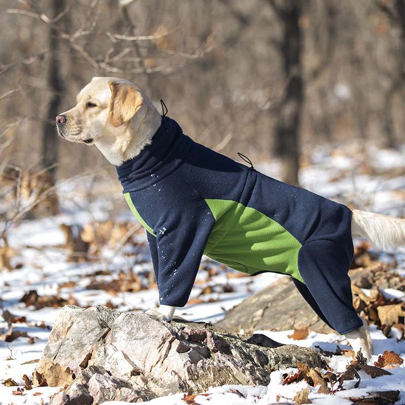 犬服 冬のお散歩あったか全身スーツ