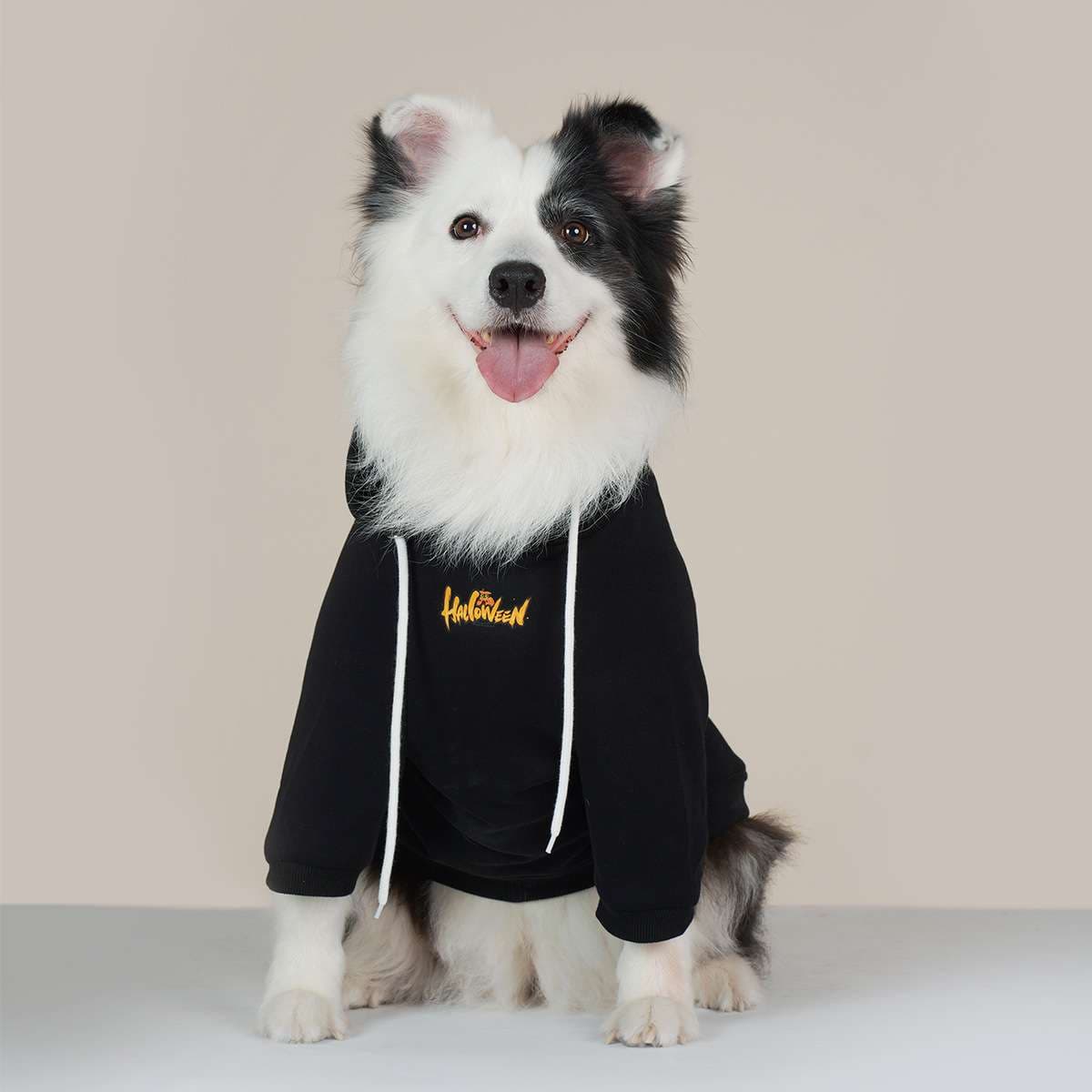 犬服 ハロウィン柄フード付きパーカー