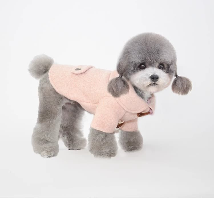 犬服 ふわもこダッフルコート