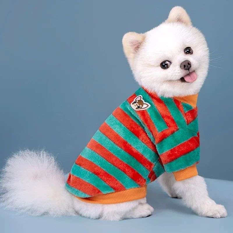 犬服 フワフワ犬用トレーナー