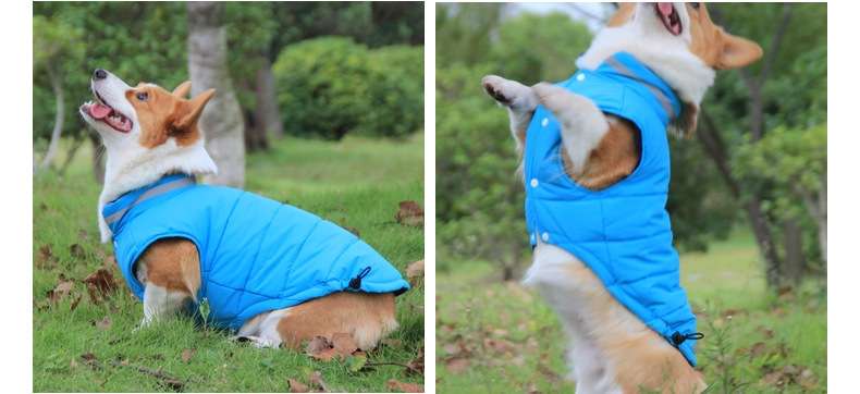 犬服 小型犬〜中型犬用ダウンベストジャケット