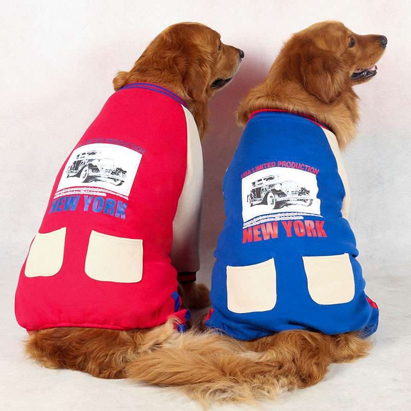 犬服 ニューヨーク風大型犬用オーバーオール