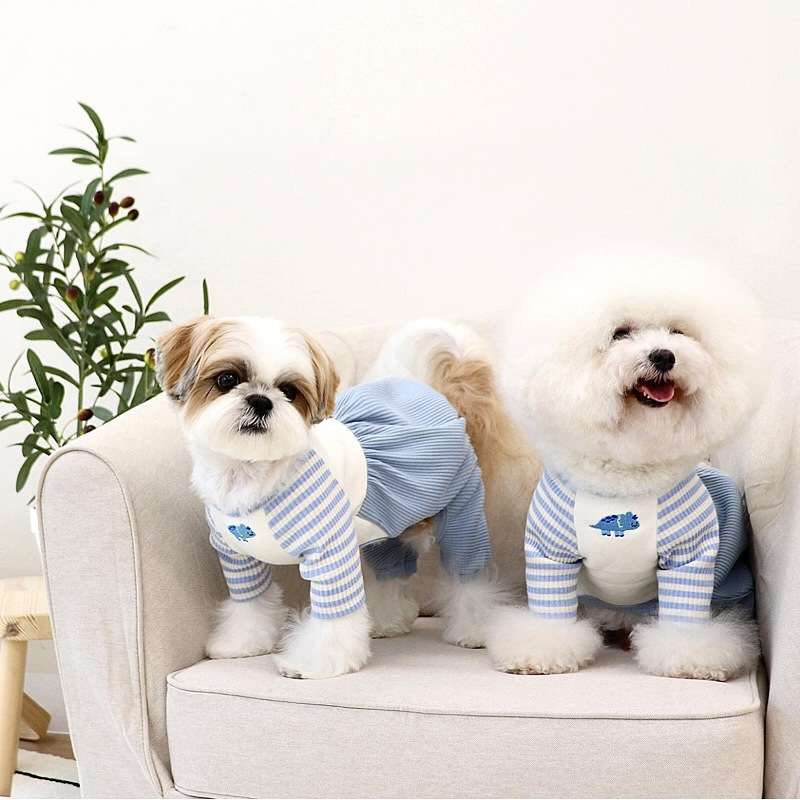 犬服 ふわもこ素材の小型犬用オーバーオール