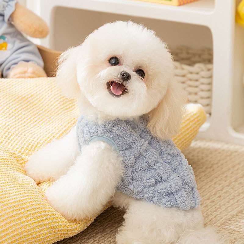 犬服 もこもこペット用ベスト