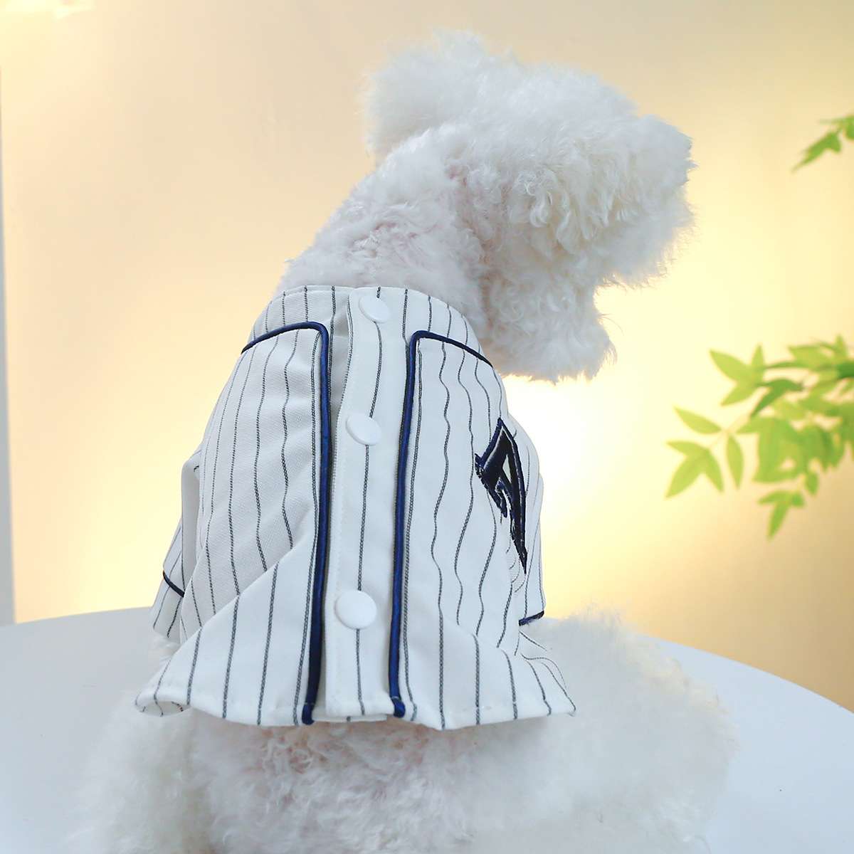 犬服 ふわもこワンちゃんの野球ユニフォーム