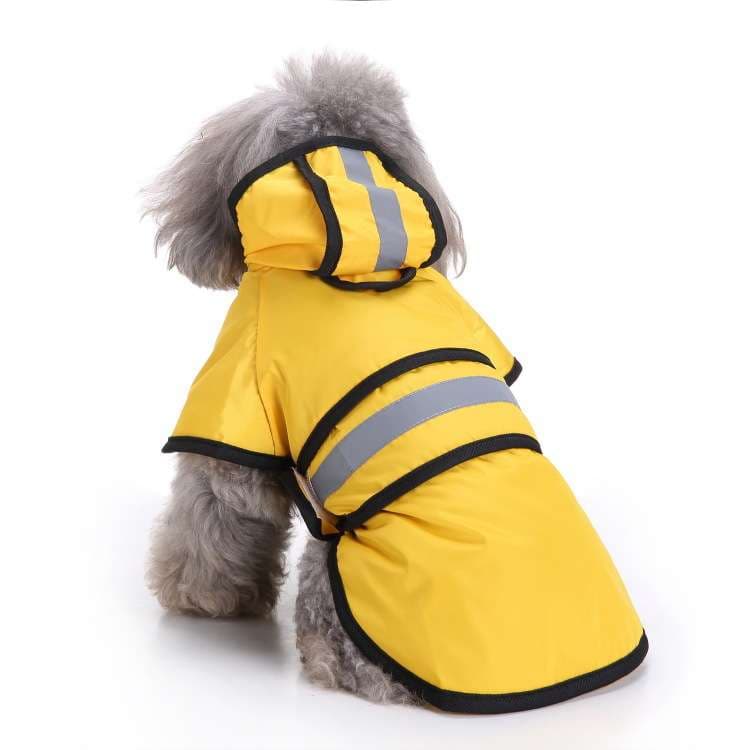 犬服 小型犬用レインウェア 反射テープ付き