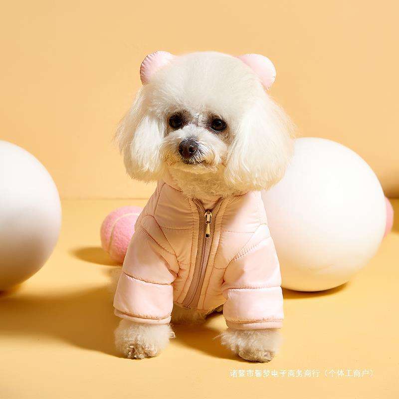 犬服 もこもこ防寒ジャンパー 愛犬用