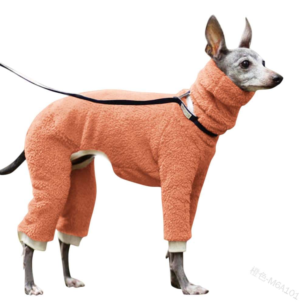 犬服 もこもこ全身防寒つなぎウェア