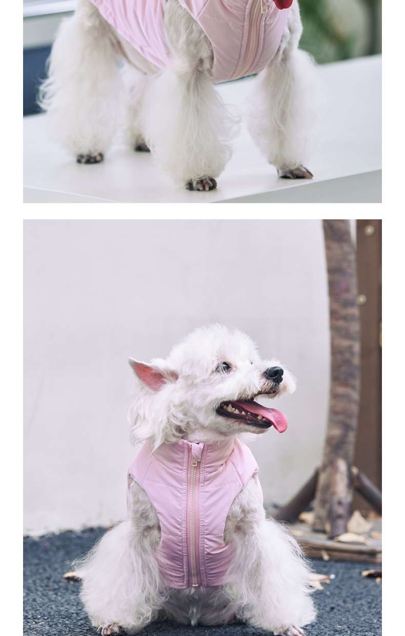 犬服 ふわふわ防寒ベスト