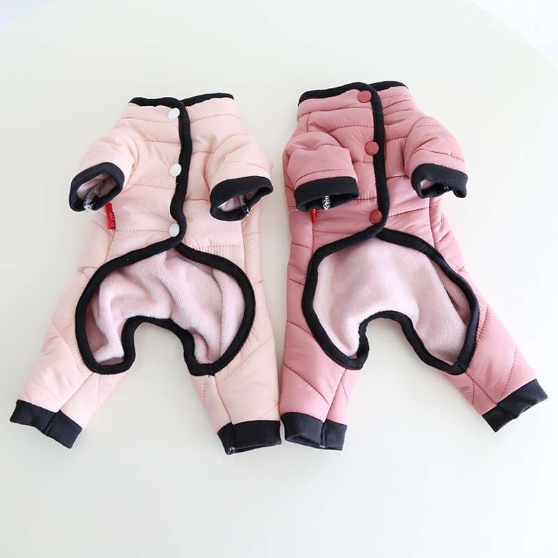 犬服 防水ボア付き小型犬用ダウンコート