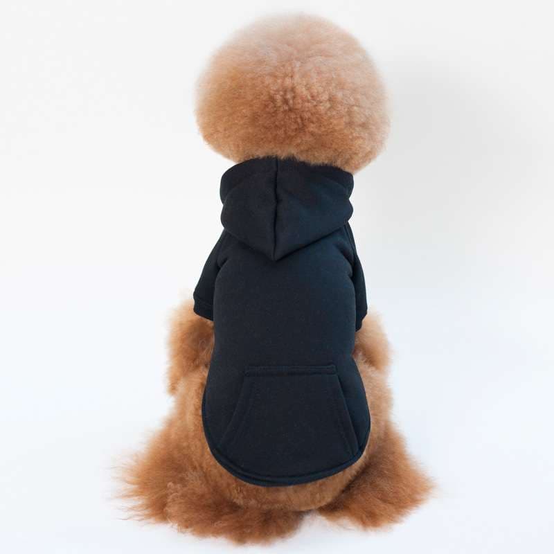 犬服 もこもこフード付き犬用パーカー