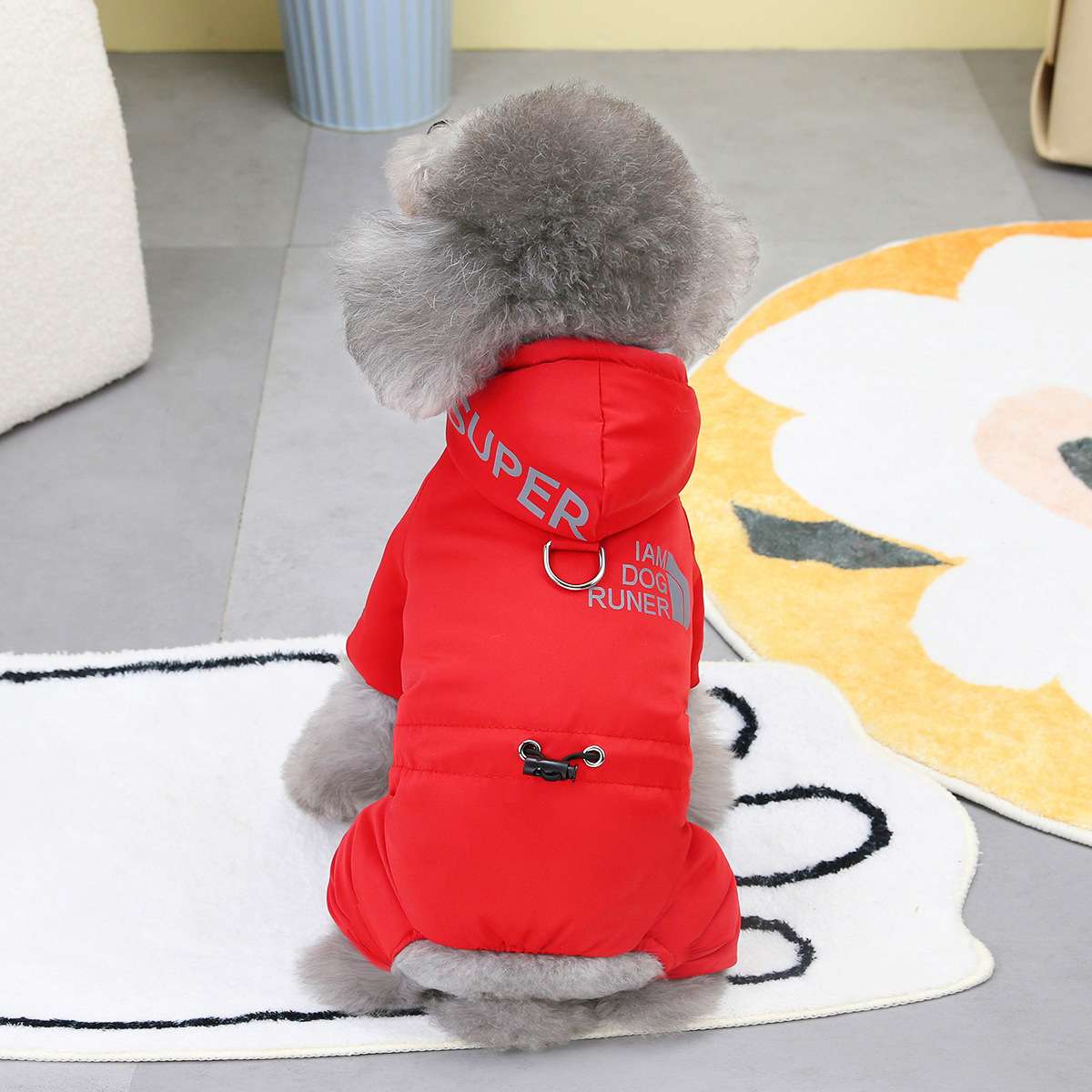 犬服 ふわもこ小型犬用防寒ジャケット