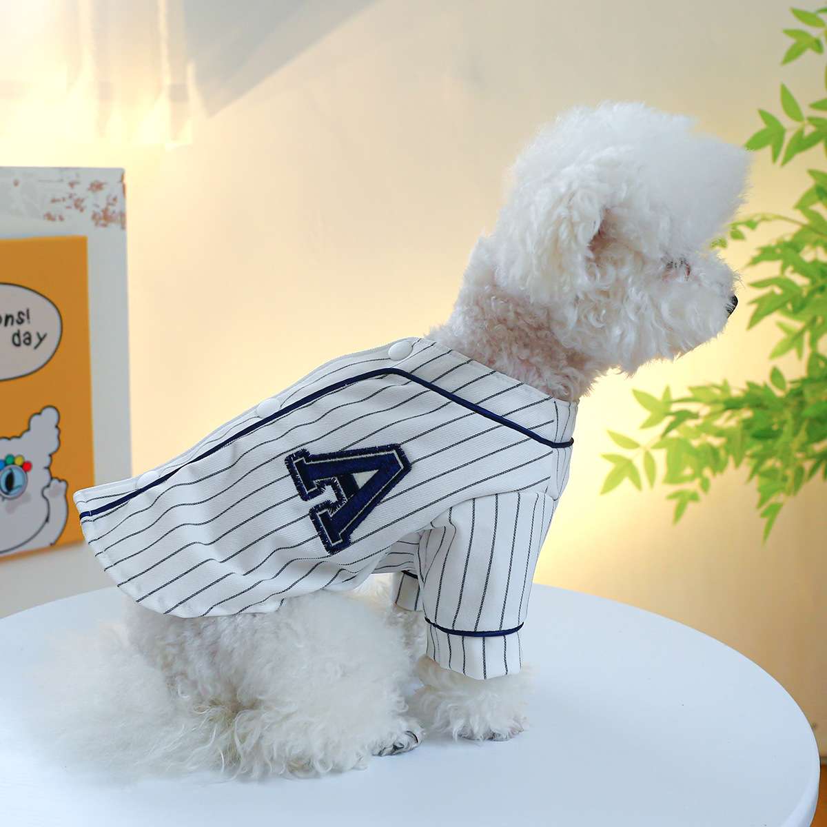 犬服 ふわもこワンちゃんの野球ユニフォーム