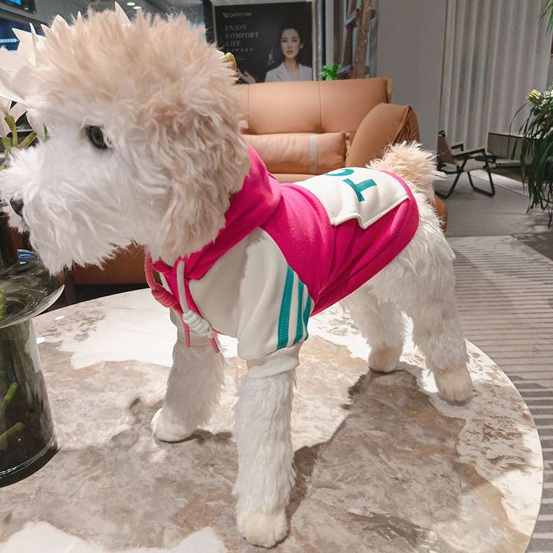 犬服 もこもこパーカー風ペット用ウェア