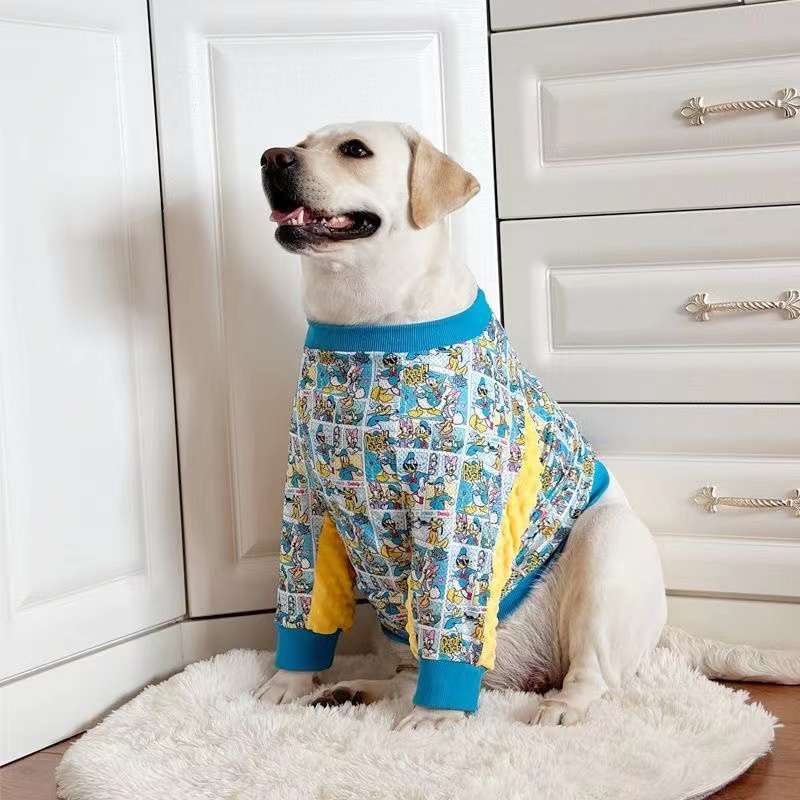 犬服 大型犬用キャラクター柄Tシャツ
