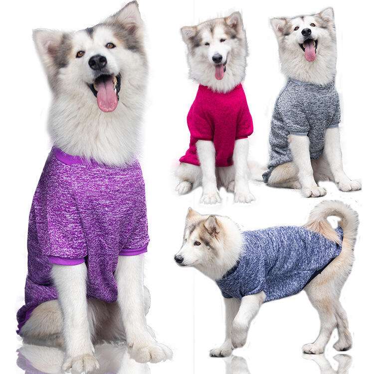 犬服 もこもこ素材の中型犬用ドッグウェア