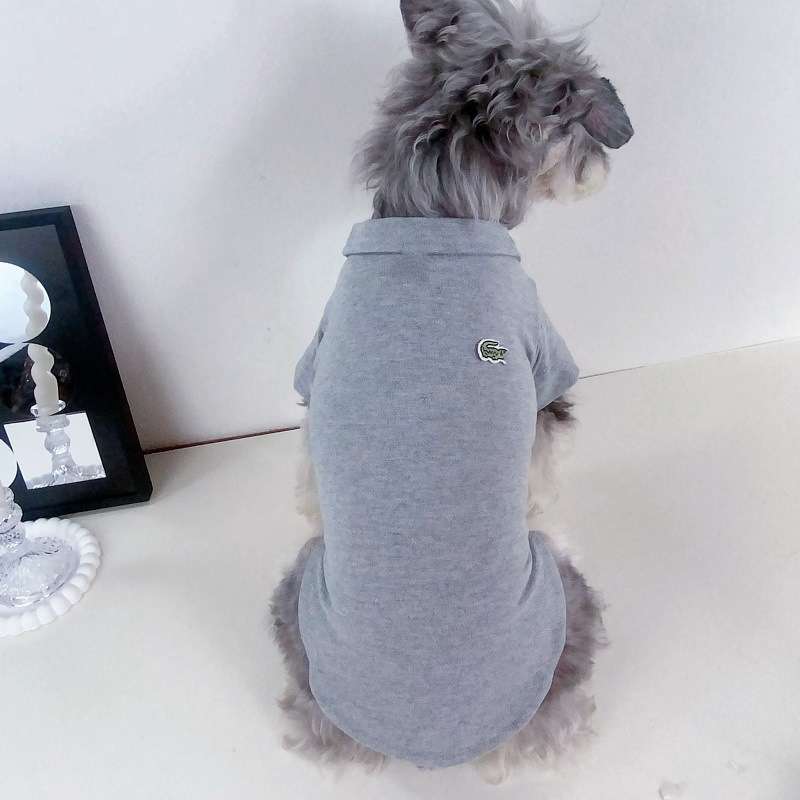 ワニマーク付きポロシャツ風犬服