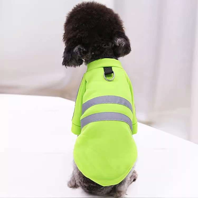 犬服 反射板付き小型犬用安全ベスト