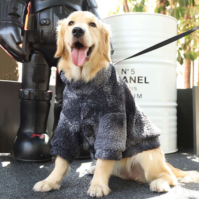 犬服 もこもこあったか大型犬用アウター